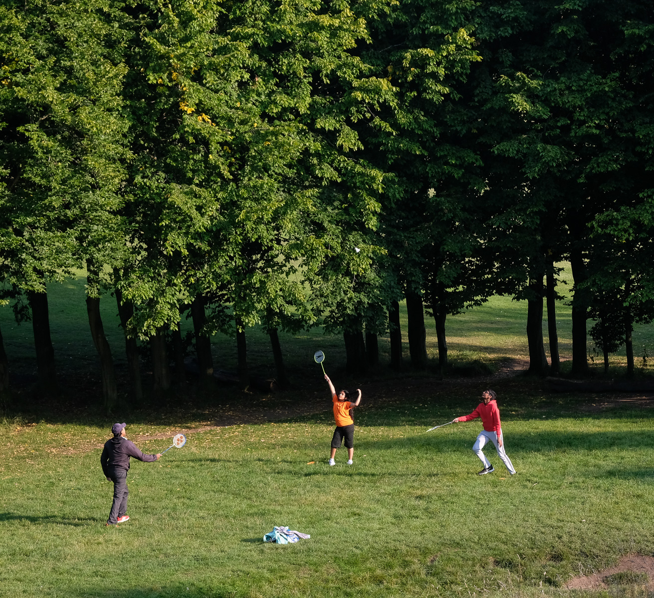 Badminton players