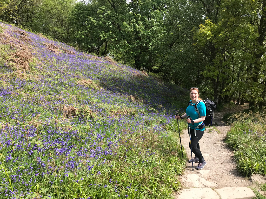 Jane in the woods